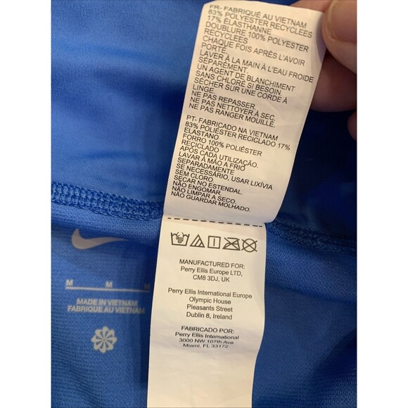 $56 Nike Essential High Waist Swim Bottoms Pacific Blue Size Medium Running Jog - Picture 12 of 13